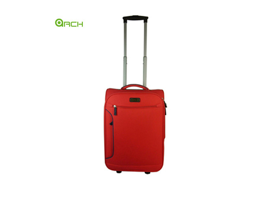 600D de Zachte Opgeruimde Bagage van het polyesterkarretje met Twee Front Pockets