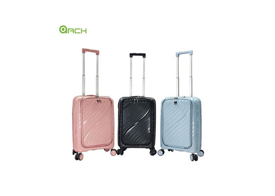 Fabrikant PP trolley bagage met dubbelspinnerwielen