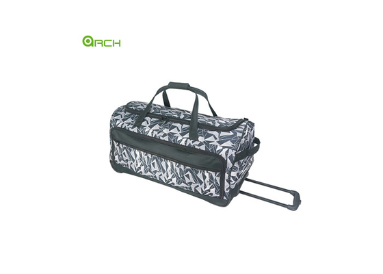 Producent Druk polyester rollend bagagezak met twee voorzakken