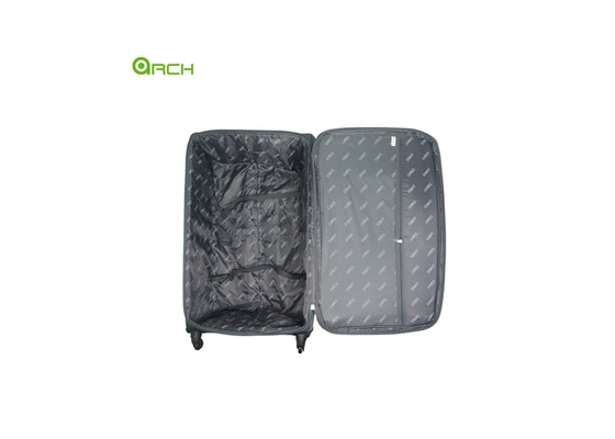 Goedkope spinner wielen Reis trolley zachte kant bagage met twee voorzakken